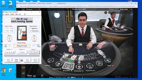 live blackjack card counting software.